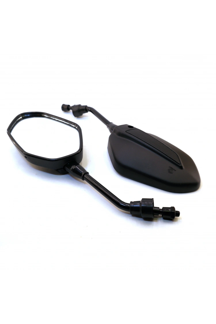 Motosiklet Üniversal Modern Ayna Tk Sağ-Sol (10mm Düz) Siyah Scooter Uyumlu 421