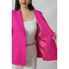 1905 Fuşya Kadın Büyük Beden Blazer Ceket