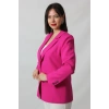1905 Fuşya Kadın Büyük Beden Blazer Ceket