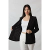 1905 Siyah Kadın Büyük Beden Blazer Ceket
