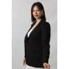 1905 Siyah Kadın Büyük Beden Blazer Ceket