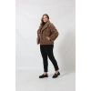 3260 VİZON SUNİ KÜRK KISA KABAN
