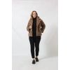 3260 VİZON SUNİ KÜRK KISA KABAN