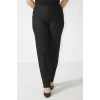 2555 Gizli Cep Modeline Sahip Büyük Beden Pantolon Siyah