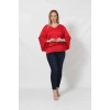 3183 Beli Lastikli Bol Kol Bluz