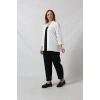3255 BEYAZ Büyük Beden Blazer Ceket