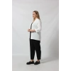 3255 BEYAZ Büyük Beden Blazer Ceket