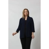 3255 LACİVERT Büyük Beden Blazer Ceket