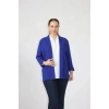 3255 SAX Büyük Beden Blazer Ceket
