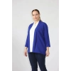 3255 SAX Büyük Beden Blazer Ceket