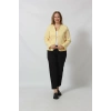 3261 Sıfır Yaka Ofis Blazer Ceket