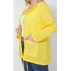 B027 CEBİ PULLU KAPÜŞONLU GÖMLEK SARI