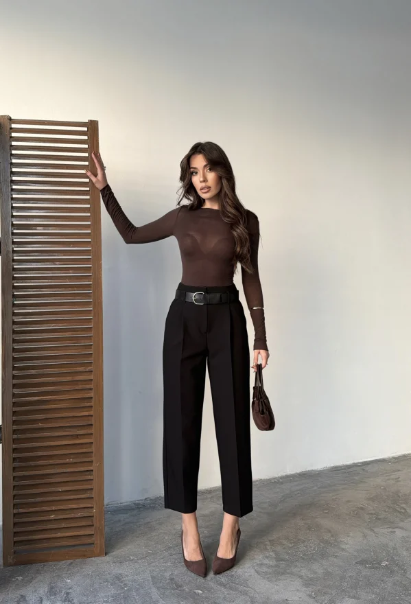 Dilvin Kemerli Yüksek Bel Pantolon