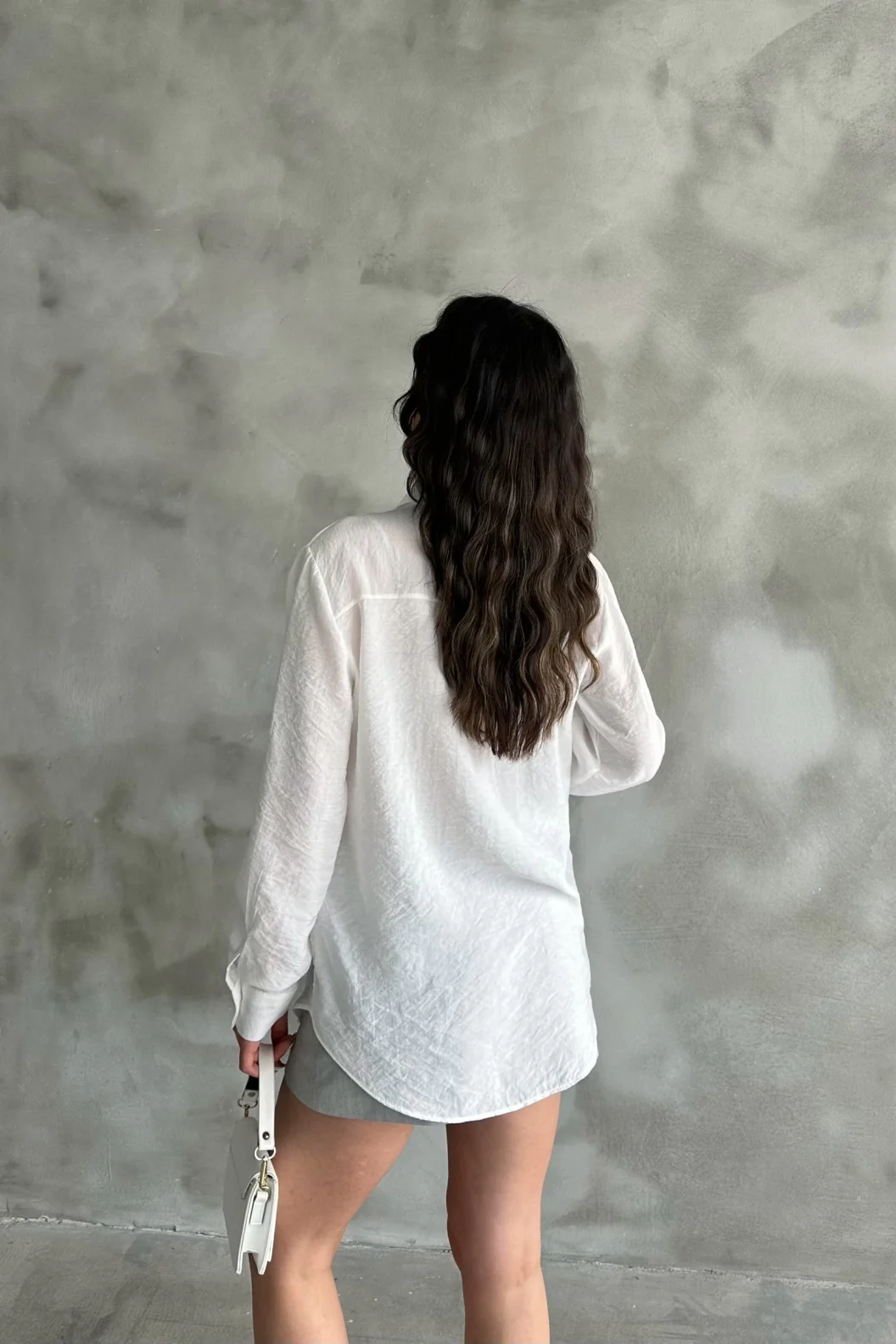 Beyaz Oversize Gömlek