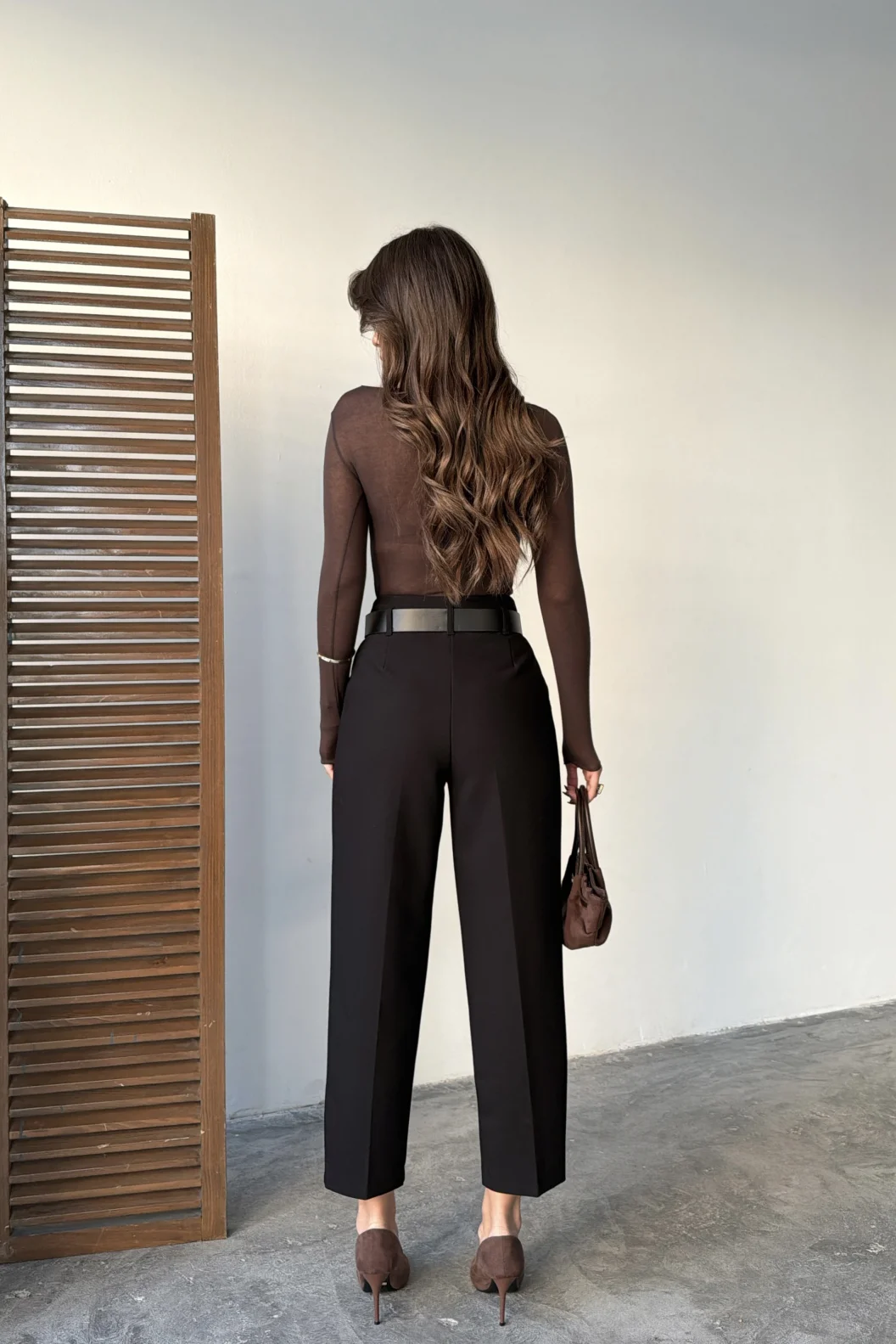 Dilvin Kemerli Yüksek Bel Pantolon