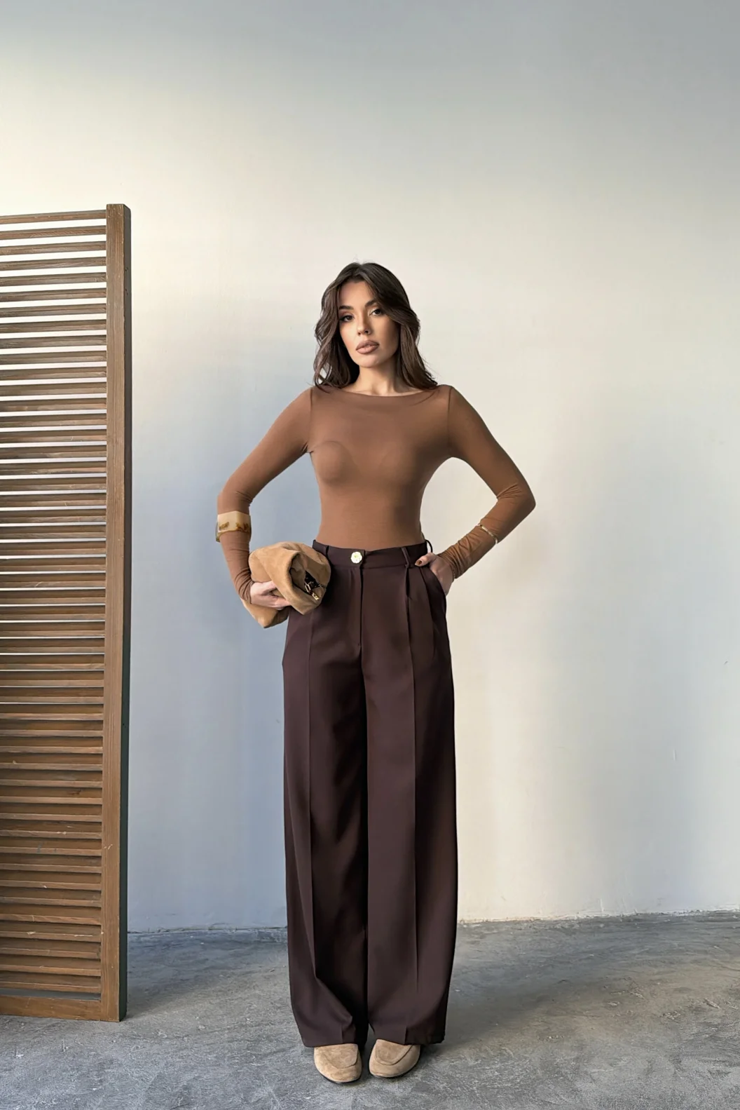 Dilvin Vizon Kayık Yaka Modal Kaşmir Ultra Hafif Bluz