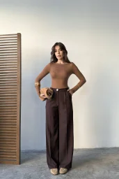 Dilvin Vizon Kayık Yaka Modal Kaşmir Ultra Hafif Bluz