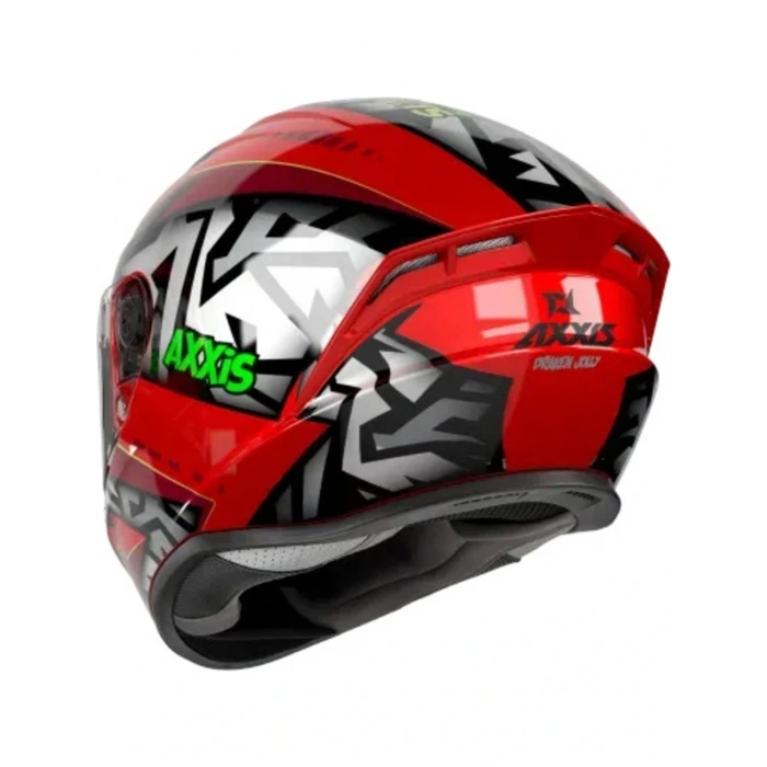 Axxıs Draken S Jolly C5 Mat Kırmızı Siyah Vizör Hediyeli