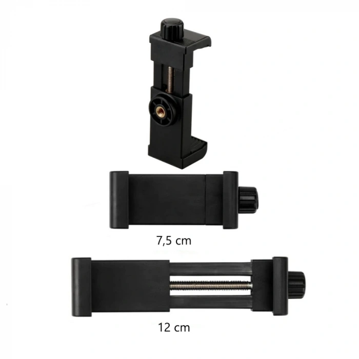 KNMASTER HC-20 | Motosiklet Kask Çene Telefon ve Aksiyon Kamera Tutucu (Full Set)