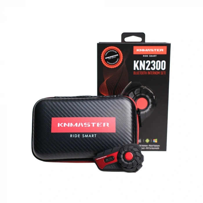 Knmaster KN2300 PRO Motosiklet Kask İnterkom Bluetooth Intercom Kulaklık Seti