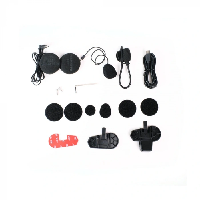 Knmaster KN2300 PRO Motosiklet Kask İnterkom Bluetooth Intercom Kulaklık Seti