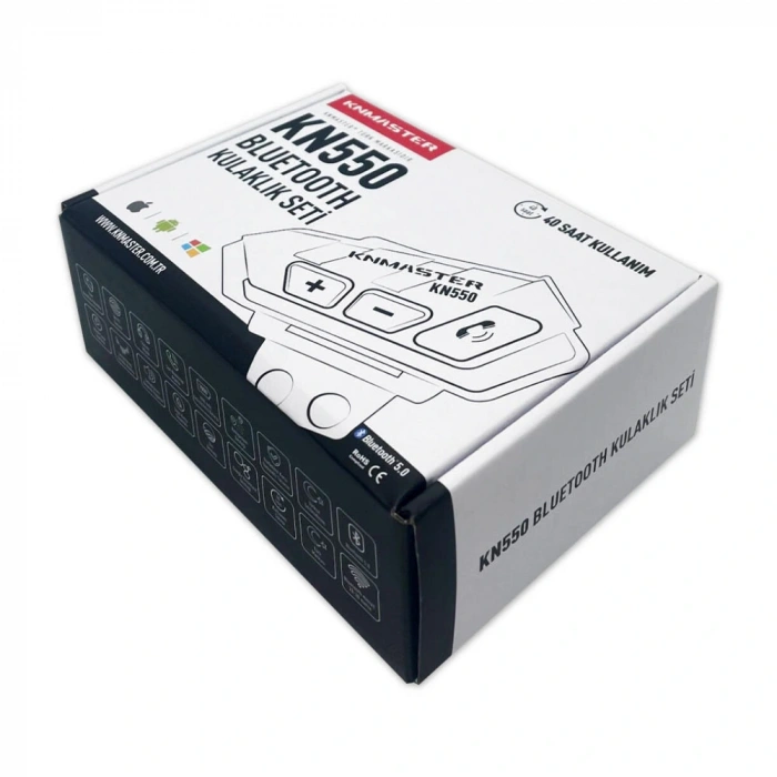 Knmaster KN550 Motosiklet Bluetooth İntercom Kulaklık Mikrofon Seti