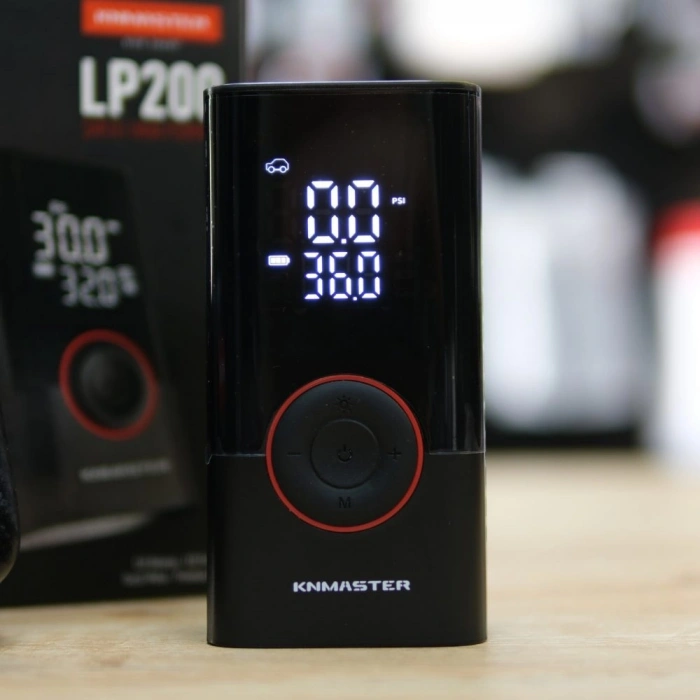 Knmaster LP200 – 150 PSI Dijital Göstergeli Şarjlı Hava Pompası