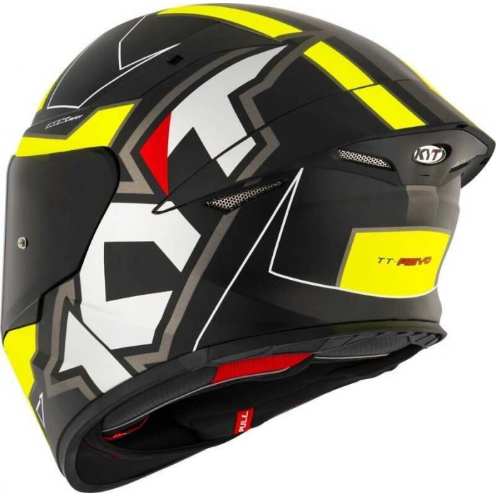 KYT TT-REVO KASK ELECTRON MATT SİYAH SARI