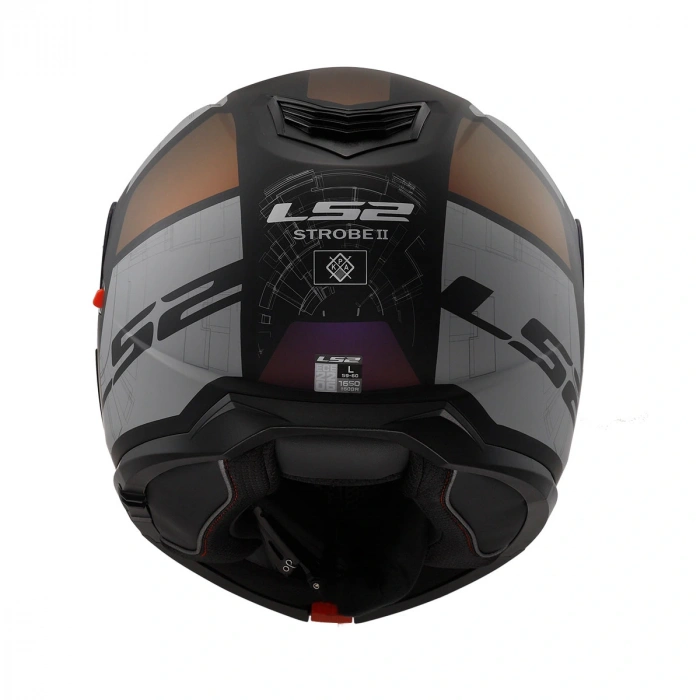 LS2 STROBE 2 ORION MAT SİYAH-MOR-MAVİ KASK Çene Açılır