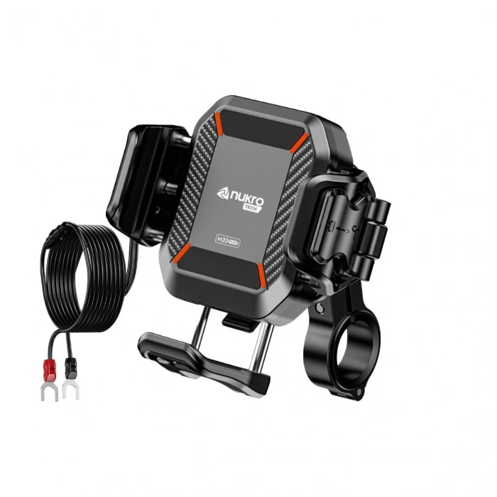 M33 PLUS Titreşim Modüllü Telefon Tutucu (Kablosuz ve TYPE-C Şarjlı )