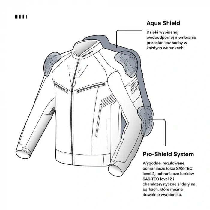 Rebelhorn Vandal Motosiklet Montu - Siyah