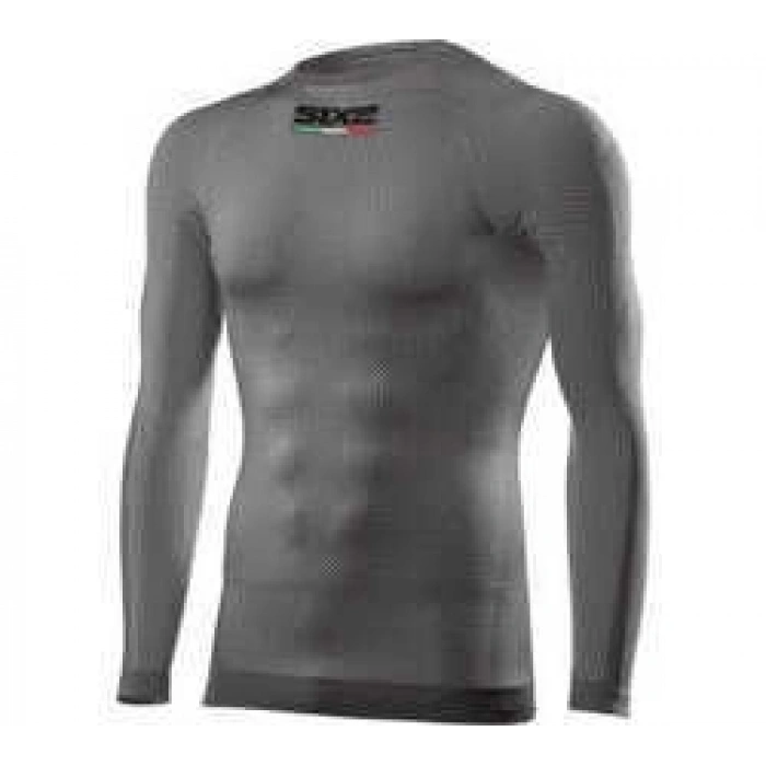 SIX2 TS2 4 MEVSİM TERMAL UZUN KOLLU T-SHIRT KOYU GRİ