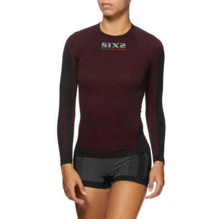 SIX2 TS2 4 MEVSİM TERMAL UZUN KOLLU T-SHIRT KOYU KIRMIZI