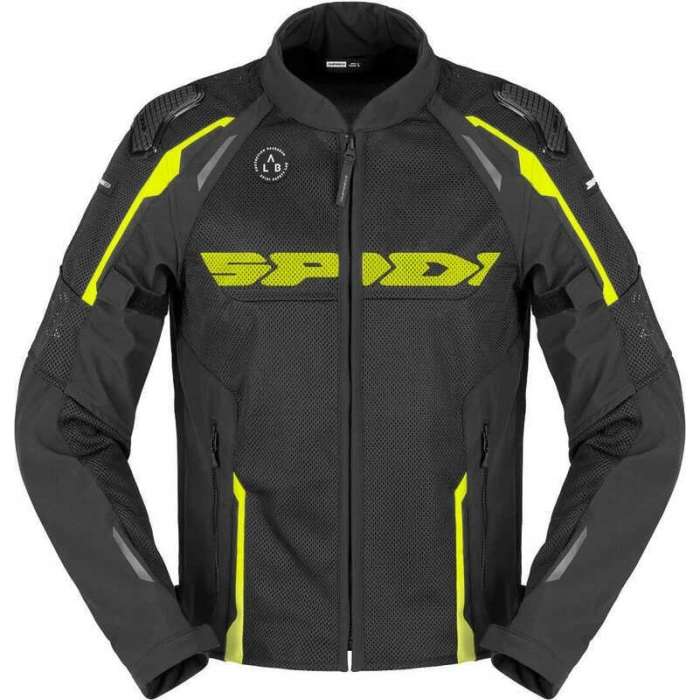 SPIDI RACE WARRIOR 2 NET YAZLIK CEKET SİYAH SARI