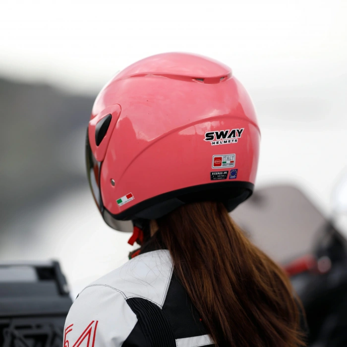 SWAY SW 700 Pink Yarım Kask