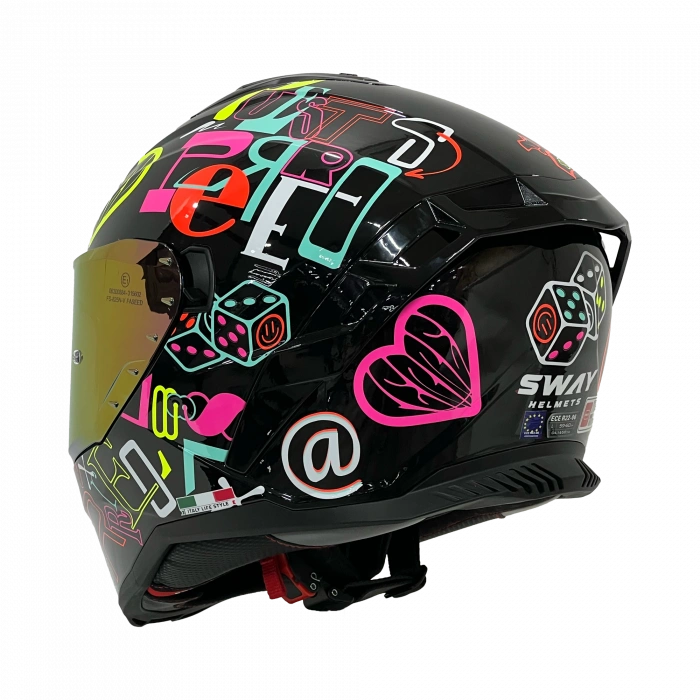 SWAY SW 867 PERİ Colorful Full Face