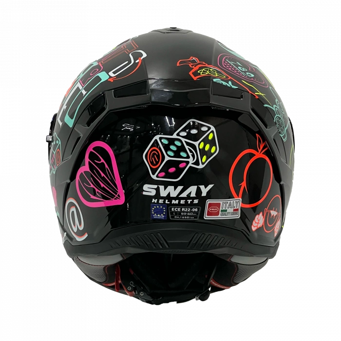 SWAY SW 867 PERİ Colorful Full Face