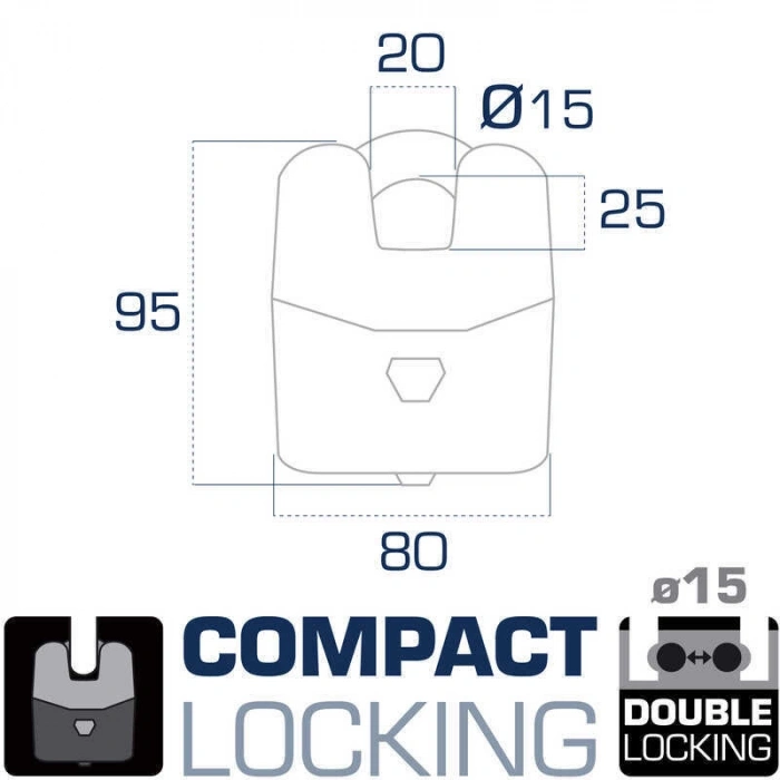 URBAN SECURITY 15MM SRA SINIFI COK AMACLI KILIT U8K