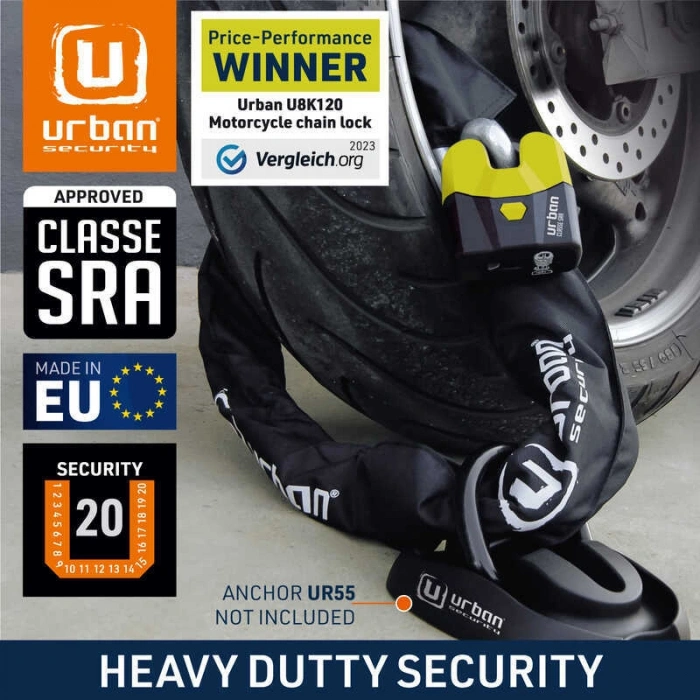 URBAN SECURITY U8K150 14MM SRA SINIFI ZİNCİR KİLİT