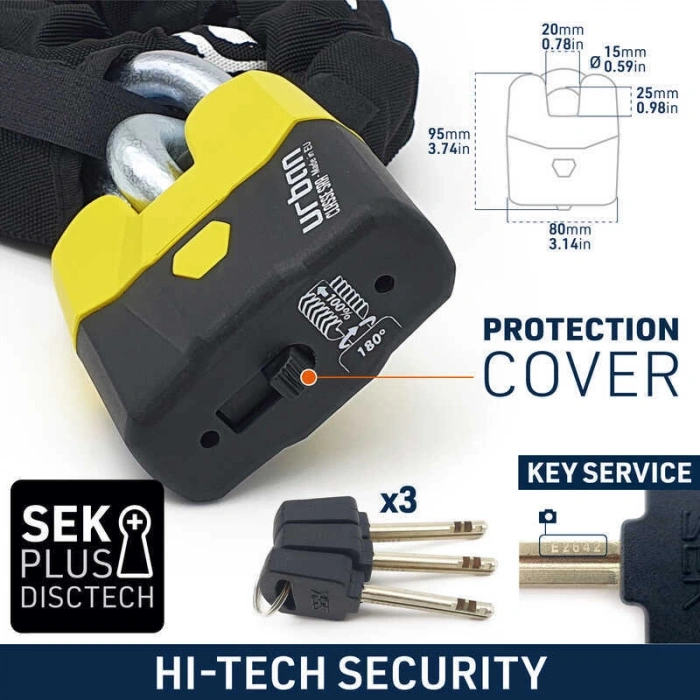 URBAN SECURITY U8K150 14MM SRA SINIFI ZİNCİR KİLİT