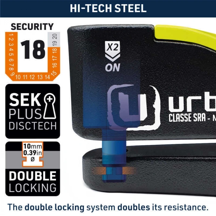 URBAN SECURITY UR10 SRA ALARMLI DİSK KİLİDİ