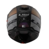 LS2 STROBE 2 ORION MAT SİYAH-MOR-MAVİ KASK Çene Açılır