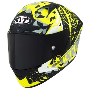KYT NZ RACE KASK BLAZING MATT YELLOW