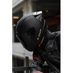 LS2 RAPID 2 MAT SİYAH KASK SİYAH VİZÖR SPOİLER