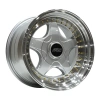 10 X 17 BCH-7813 5X112/120 ET30 72.56 SILVER LIP MAC+GOLD RIVETS