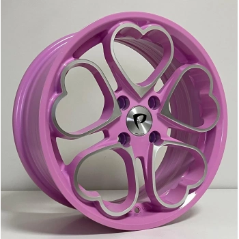 6.5X15 BK-3S1087 4X100 ET35 73.1 PINK MACHINED