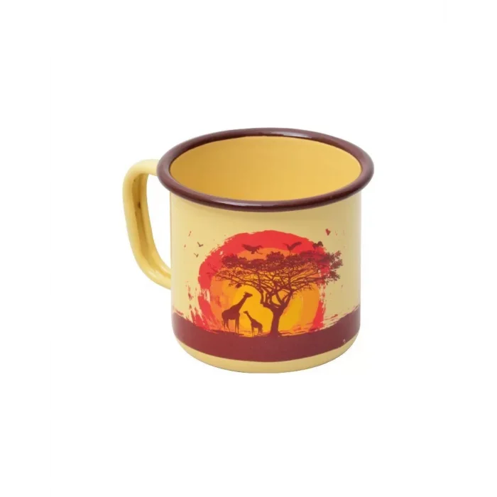 NURGAZ Campout Emaye Kupa Krem