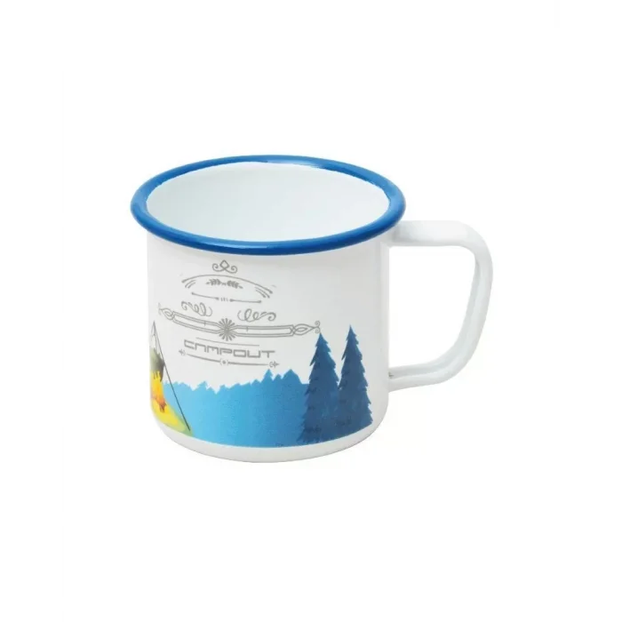 NURGAZ Campout Emaye Kupa Beyaz Kamp