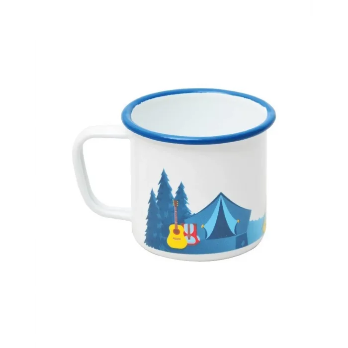 NURGAZ Campout Emaye Kupa Beyaz Kamp