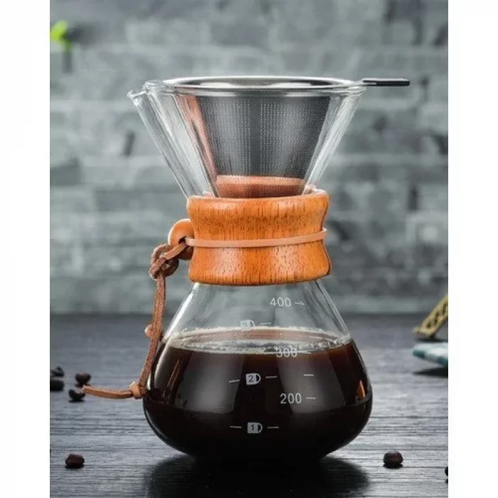 Nurgaz Campout Filtre Kahve Cam Set 400 ml